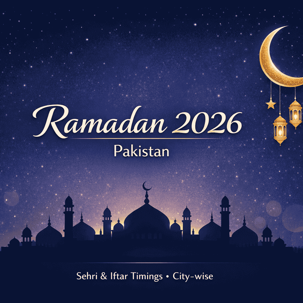 Ramadan 2026 – Full 30 Days Sehri &amp; Iftar Time in Rawalpindi – Pakistan