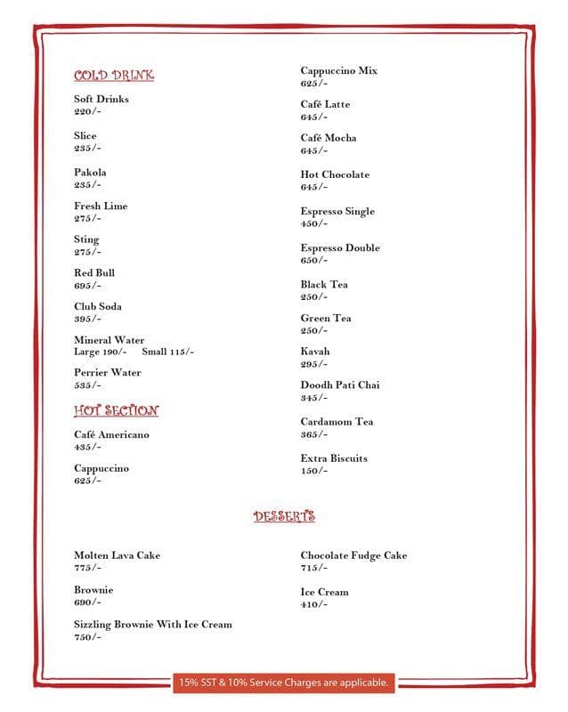 Menu 11