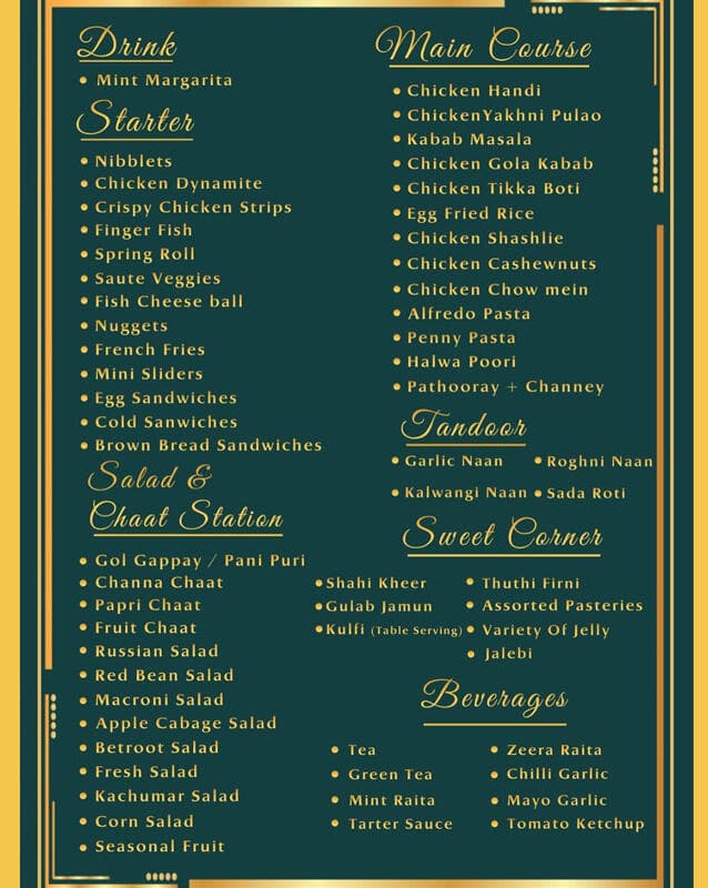 Menu 7