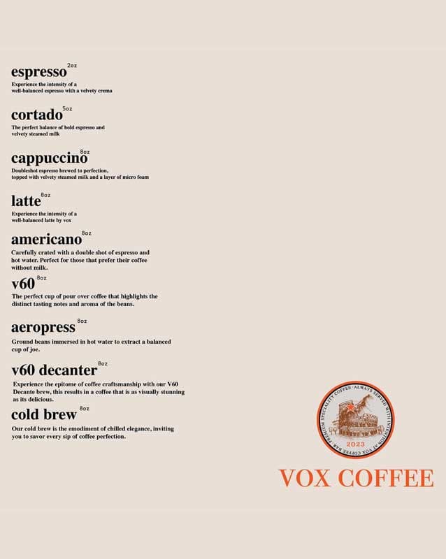Vox Coffee 9