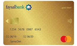 Faysal Islami Mastercard Gold Debit Card