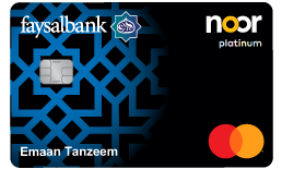 Faysal Islami Noor Platinum  Card