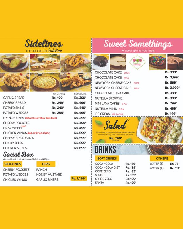 14th Street Pizza Co. menu