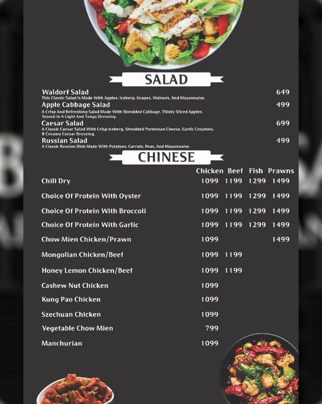 Abu Yousaf Cafe & Restaurant menu