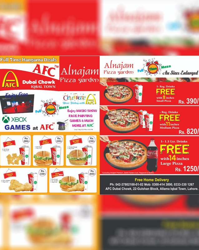AFC menu
