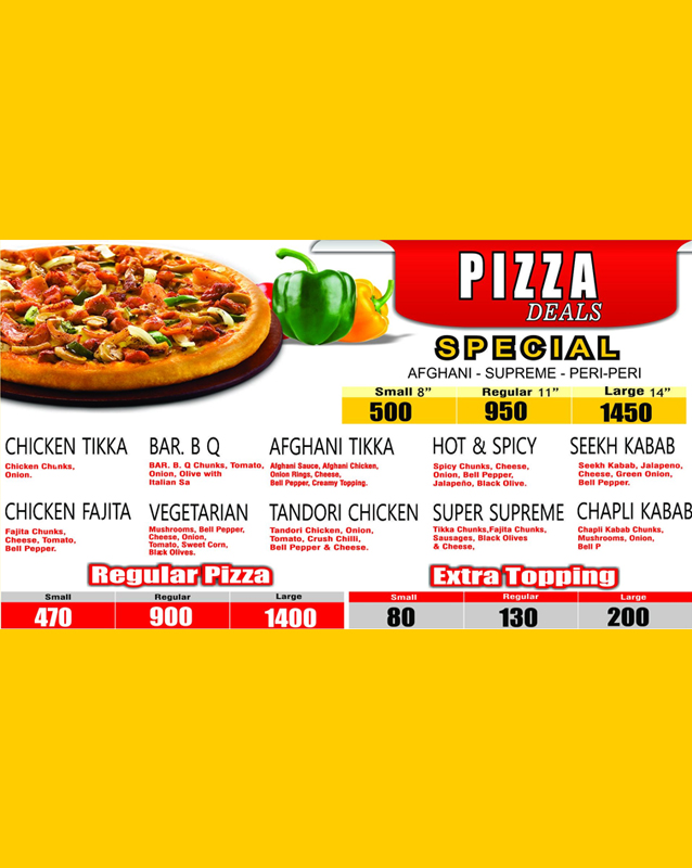 Ahmad Burger menu