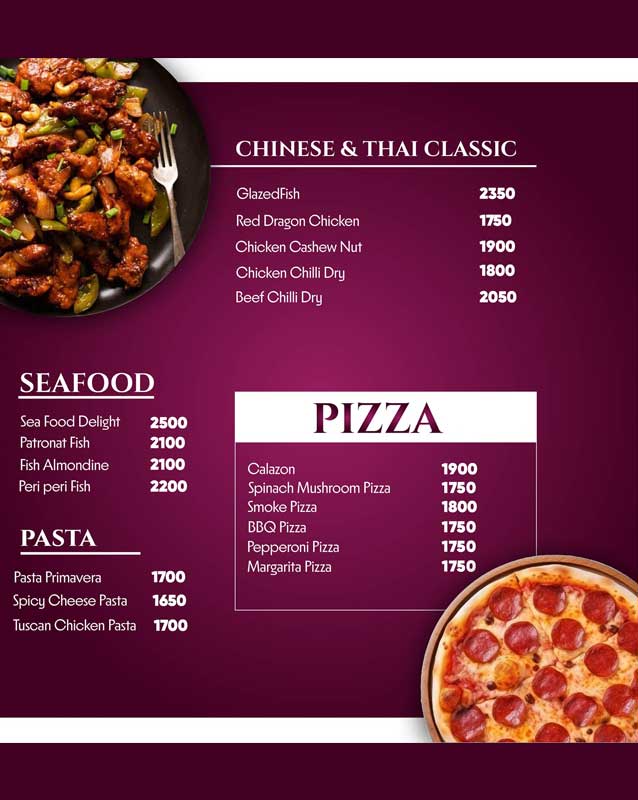 Al Nafoura menu