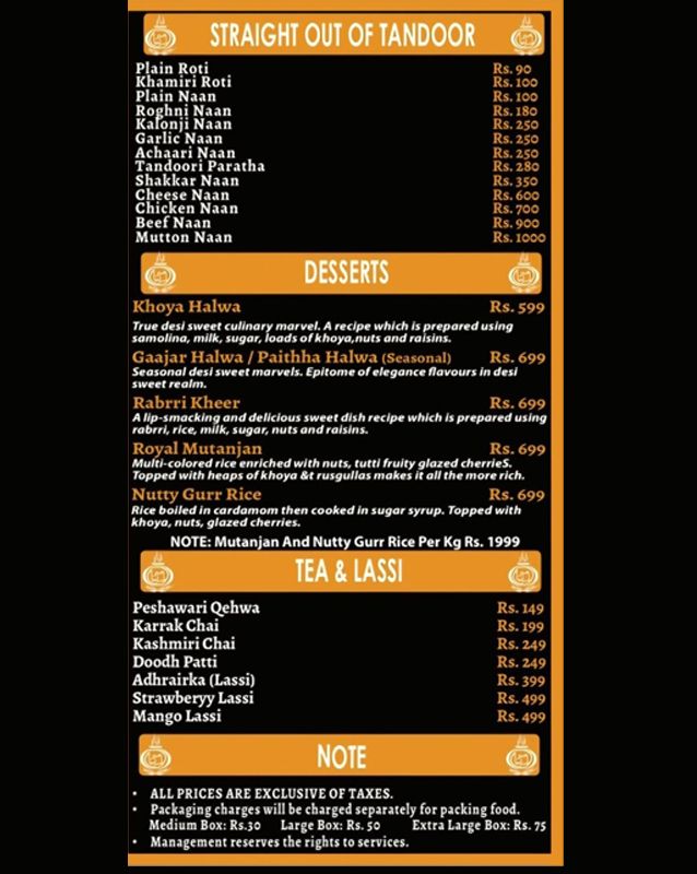 Ambarsariya Restaurant menu