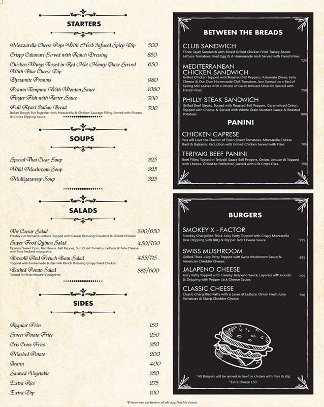 BLVD 56 menu