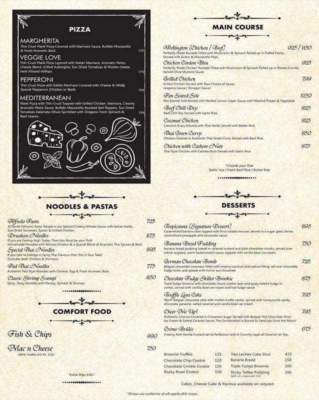 BLVD 56 menu