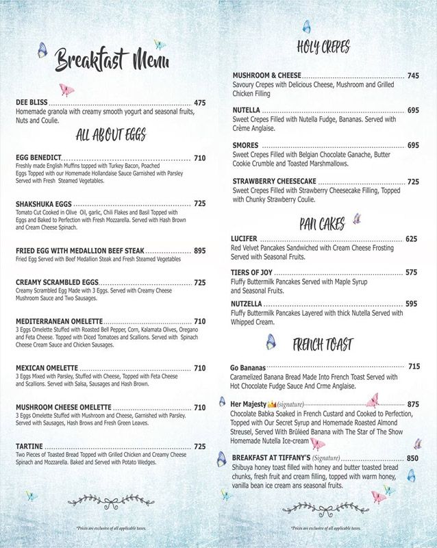 BLVD 56 menu