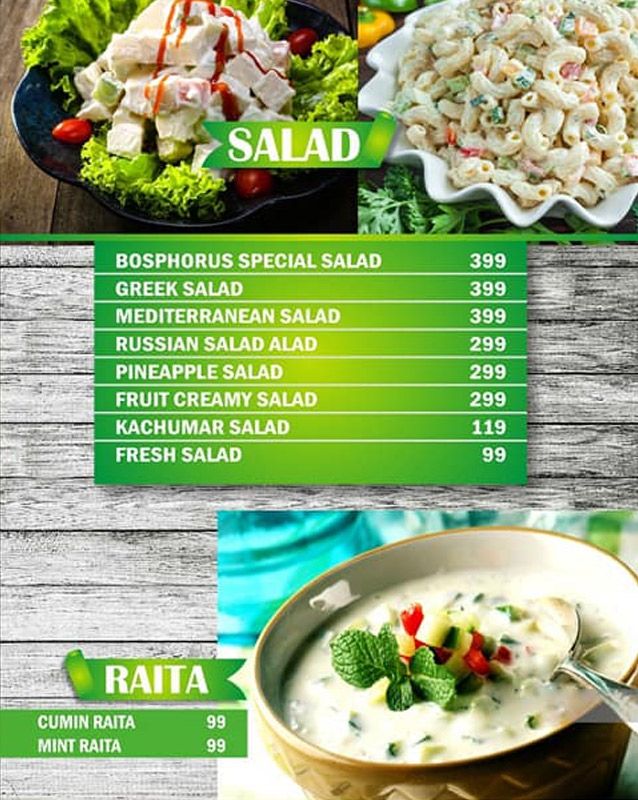 Bosphorus  menu