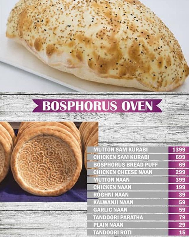 Bosphorus  menu