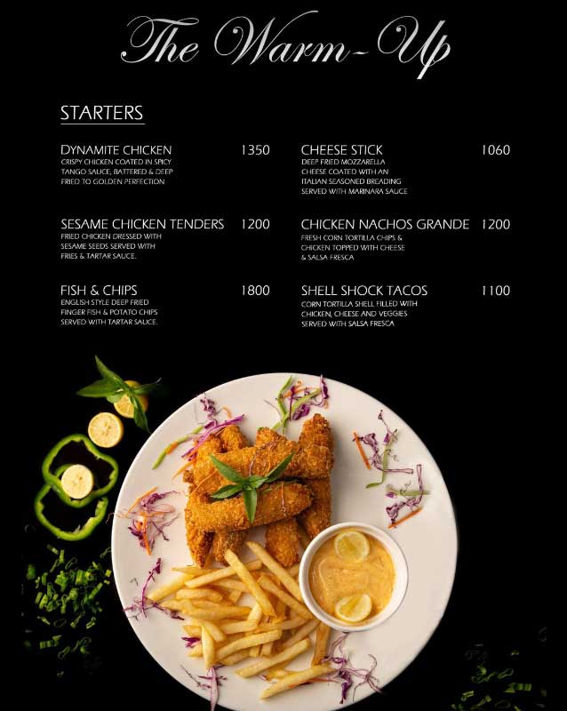 Boulevard 8 Food Court menu