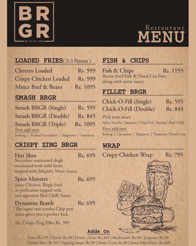 BRGR menu