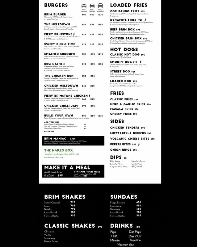 BRIM menu