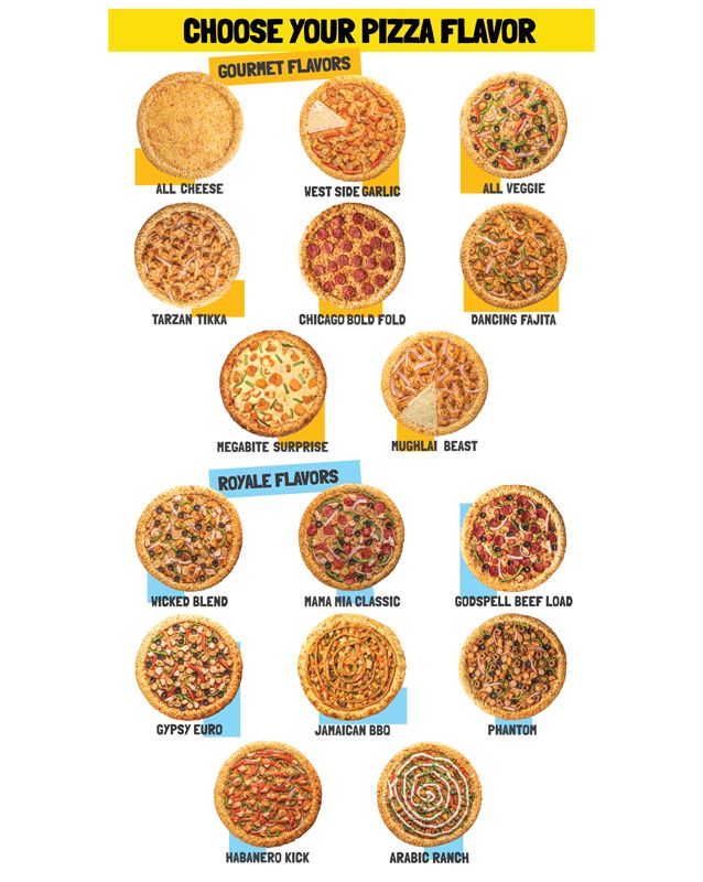 Broadway Pizza menu