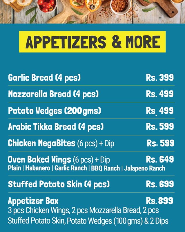 Broadway Pizza menu