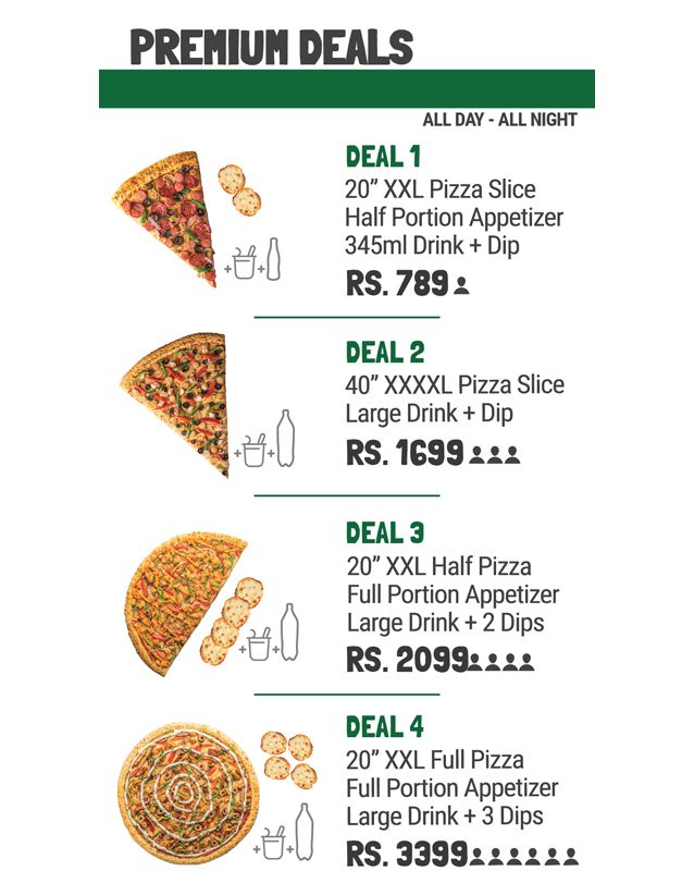 Broadway Pizza menu