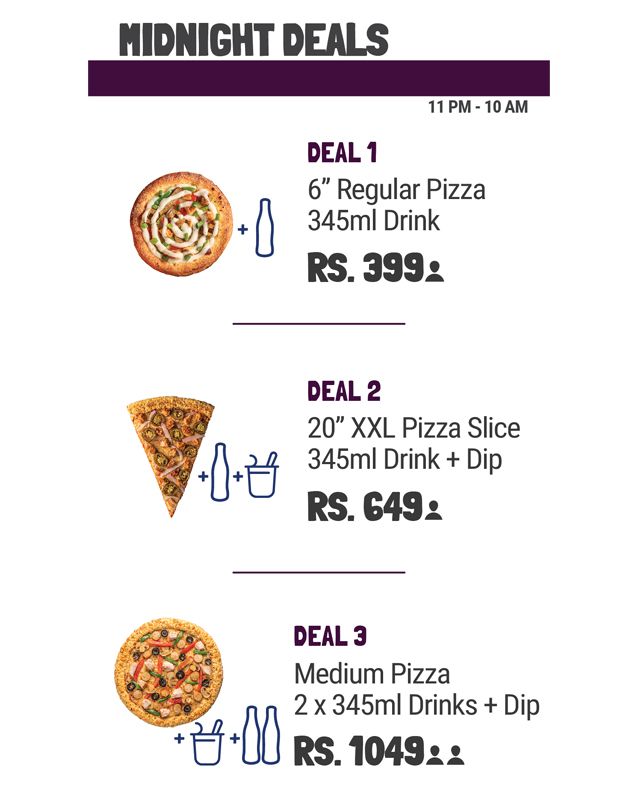 Broadway Pizza menu