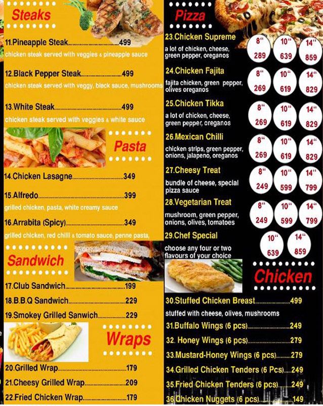 Brussels Café & Grill menu