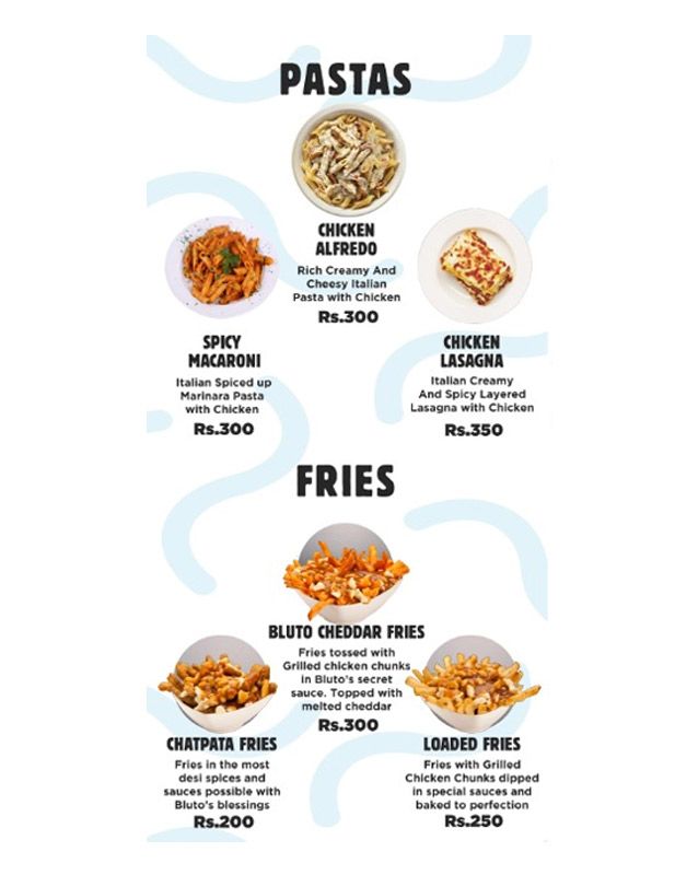 Brutus Burgers menu