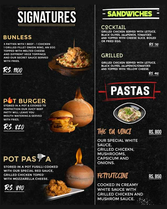 Burger Mart menu