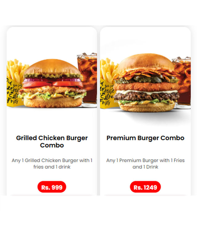 Burger O'Clock menu