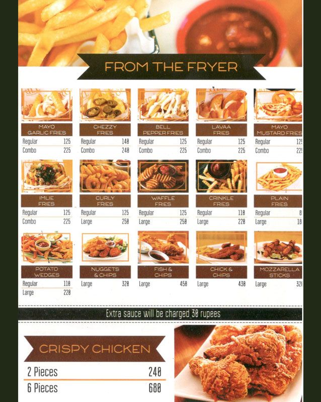 Burgrill menu