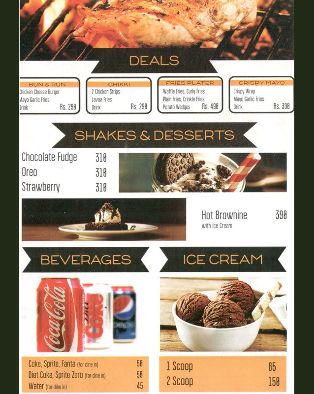 Burgrill menu