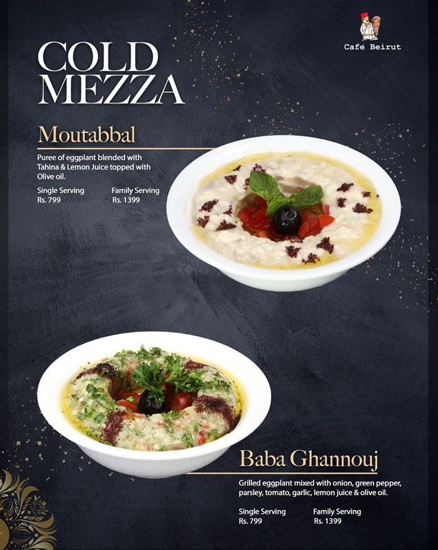 Cafe Beirut menu