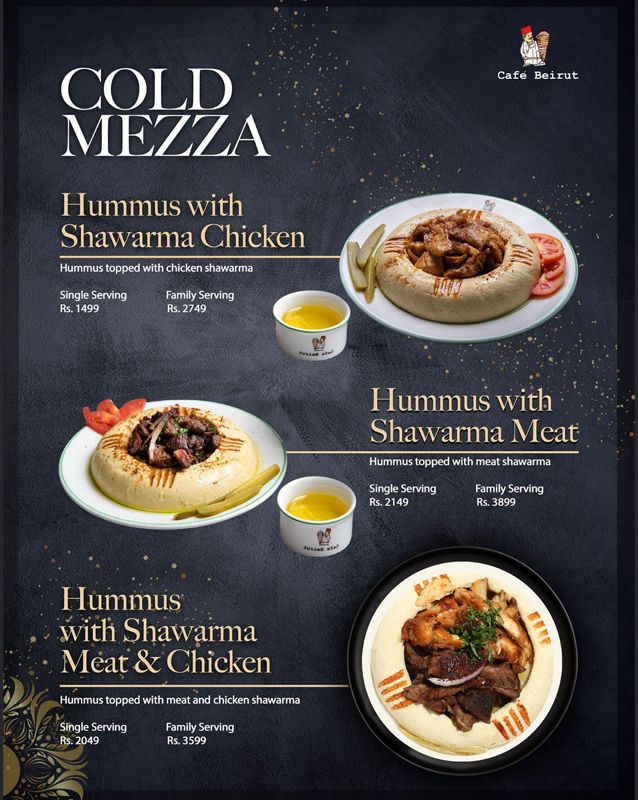 Cafe Beirut menu