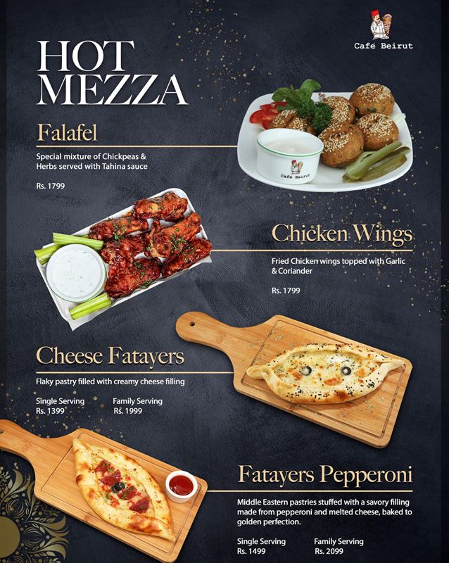 Cafe Beirut menu