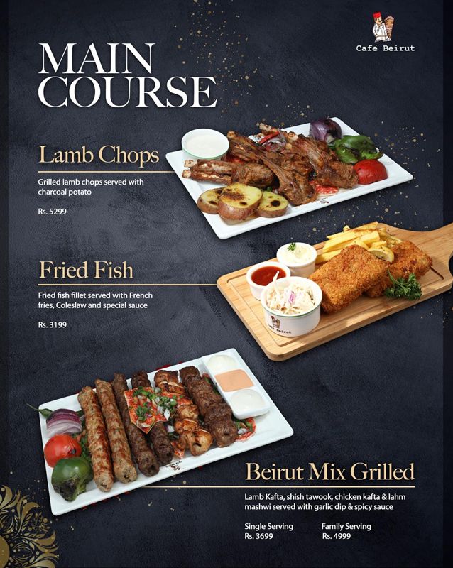 Cafe Beirut menu