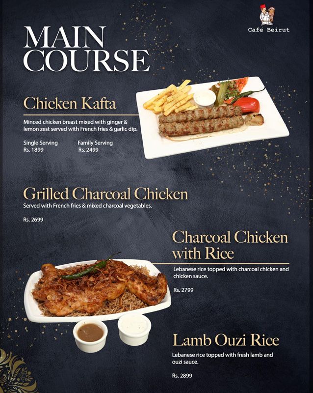 Cafe Beirut menu