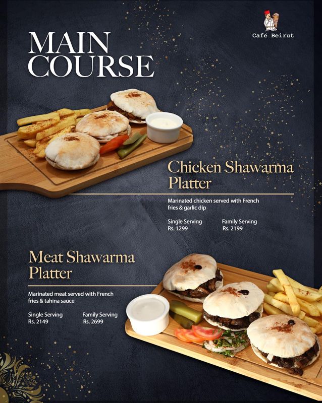 Cafe Beirut menu