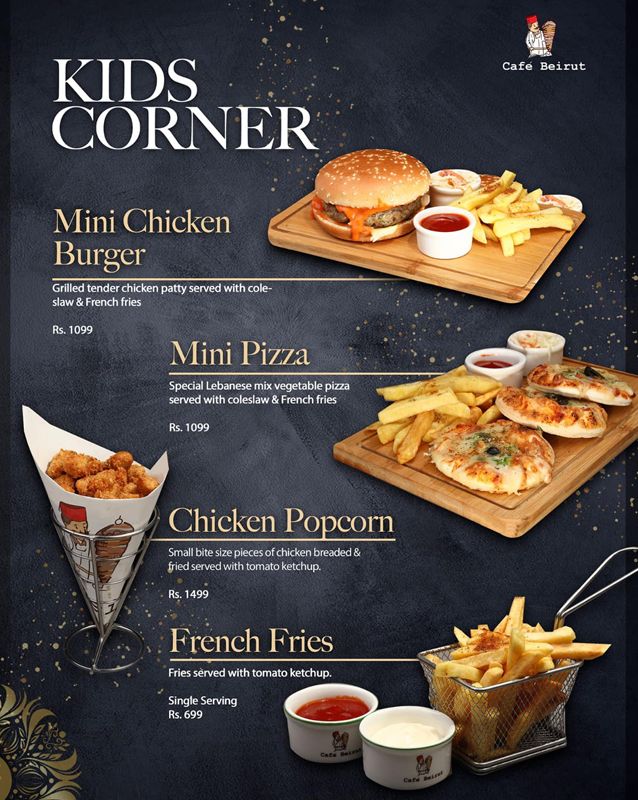 Cafe Beirut menu