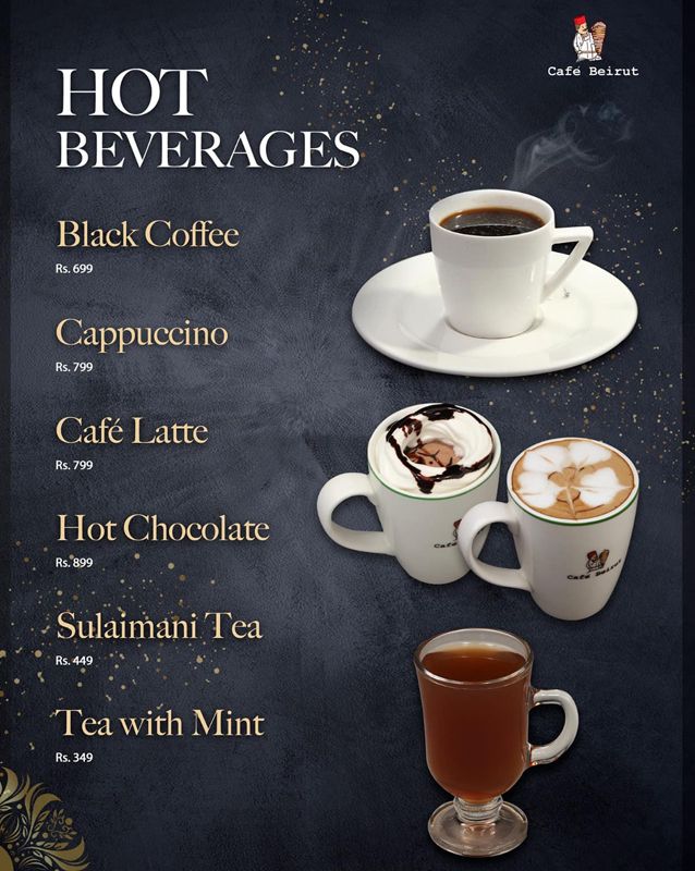 Cafe Beirut menu