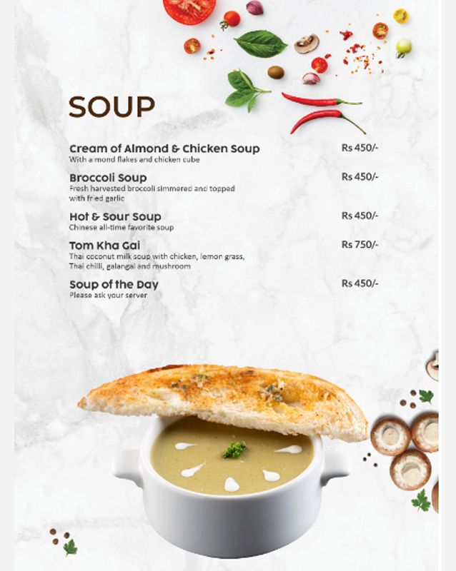 Cafe De Brando menu