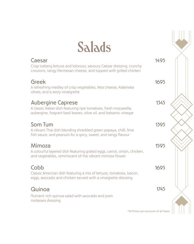 Cafe Demello by Bourgeoisie menu