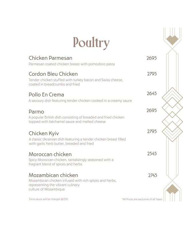 Cafe Demello by Bourgeoisie menu