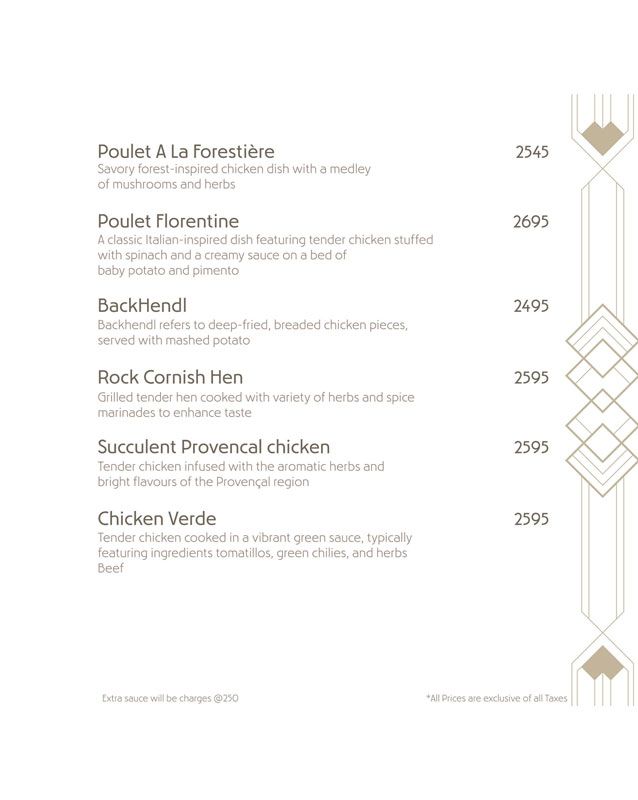 Cafe Demello by Bourgeoisie menu