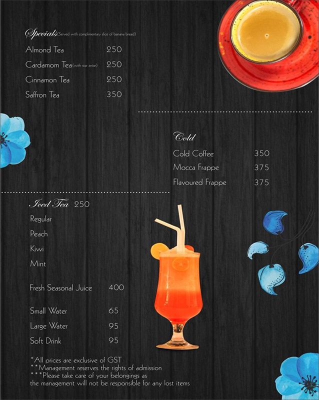 Cafe Pomelo  menu