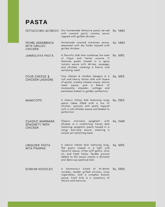 Café Bedaar menu