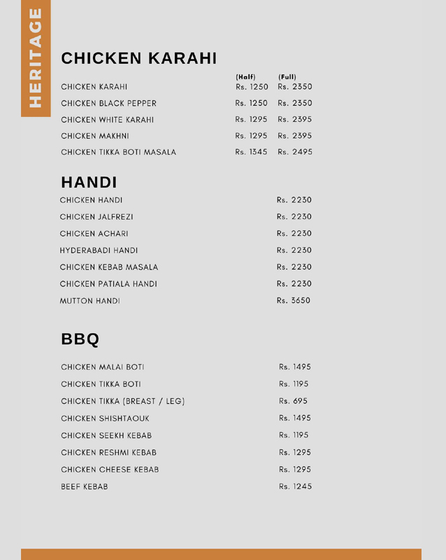 Café Bedaar menu