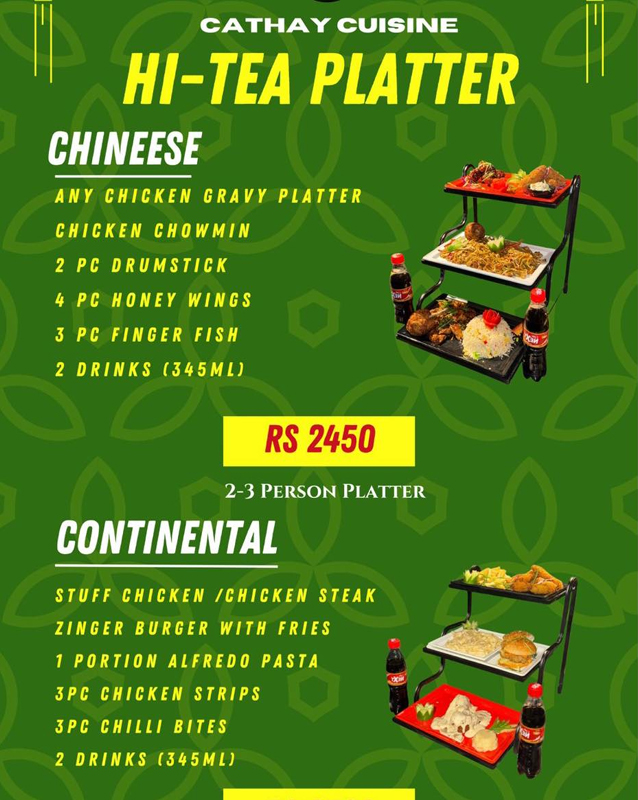 Cathay Cuisine menu