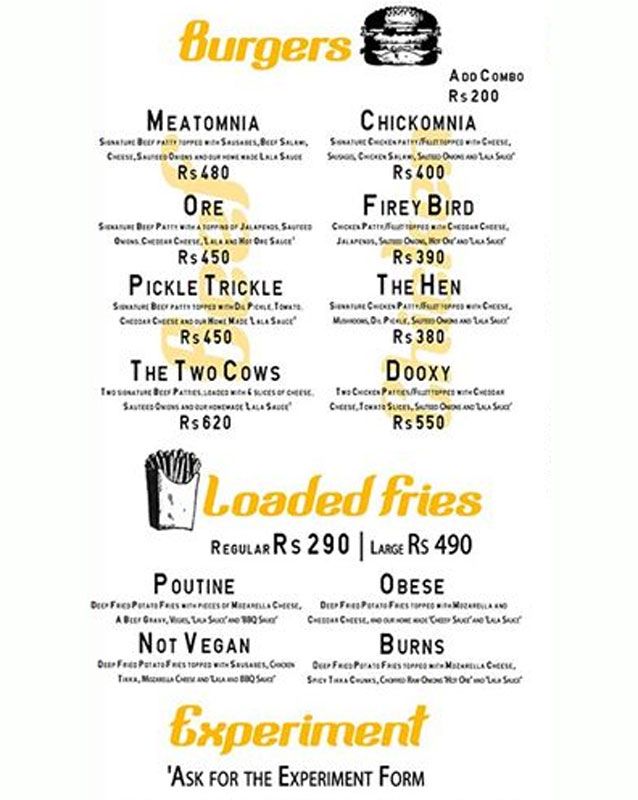 CB Patio menu