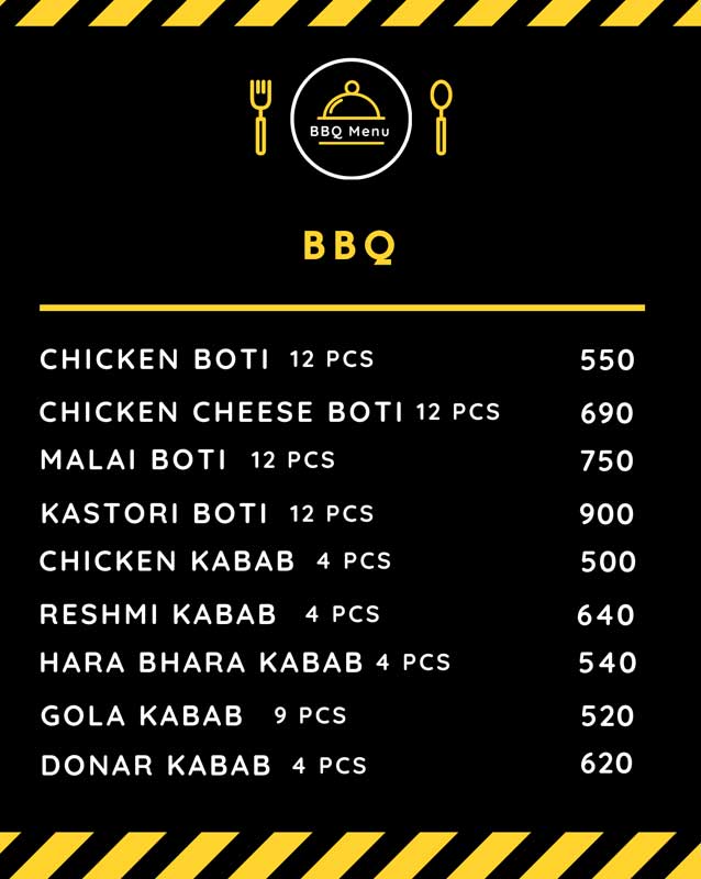 Chai Dosti menu