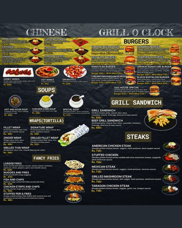 Chandoor menu