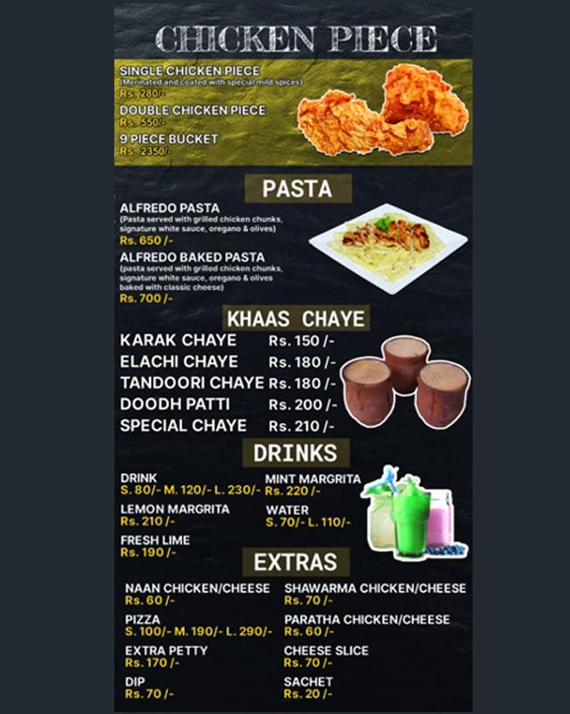 Chandoor menu